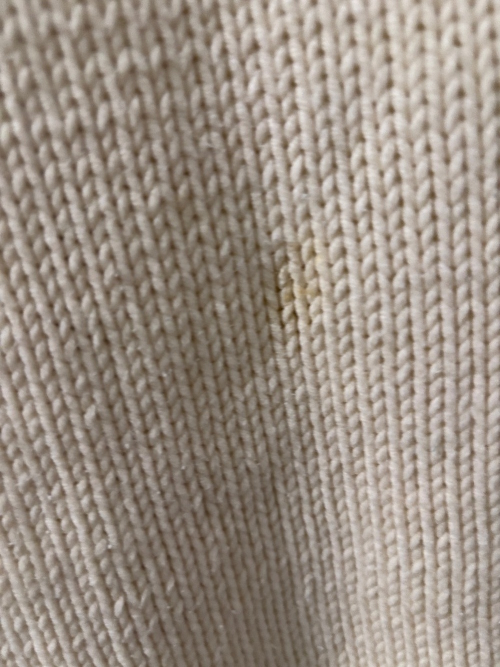 Cream knit zip up jacket